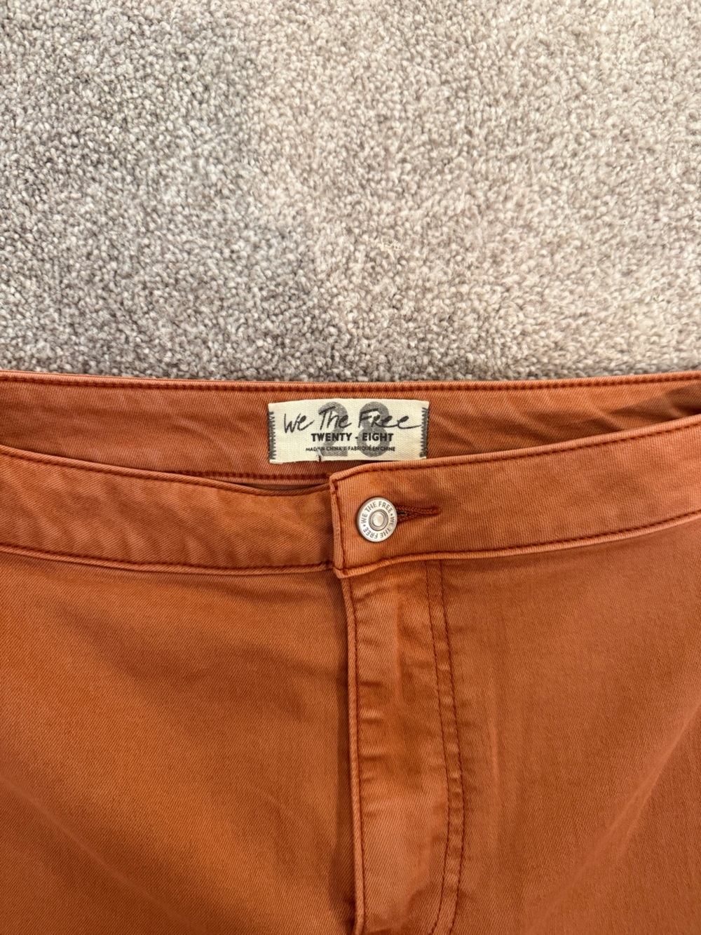We The Free Flare Jeans in Rust - Picture 2 of 3